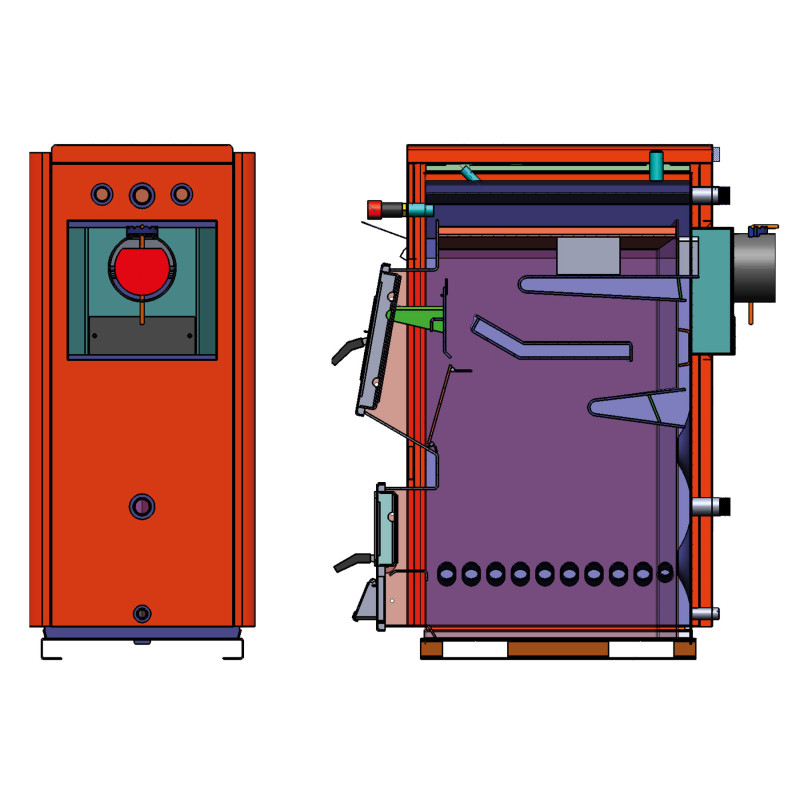 Chaudière à bûche 30 kW Solid pour votre chauffage central